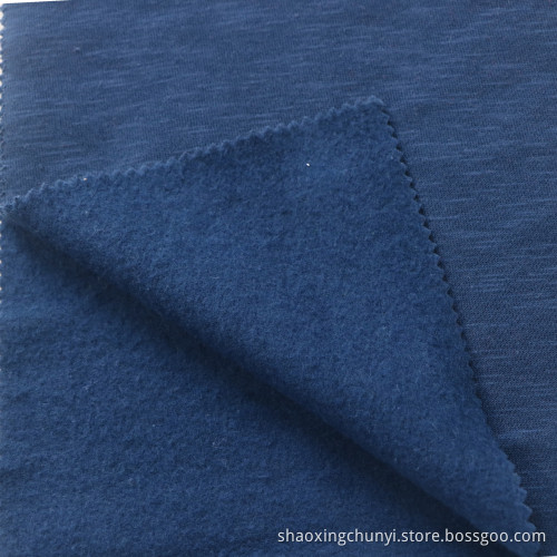 Hot Sale Slub Soft Hand Feeling Stretchy Wrinkle-Resistant CTN60%/Poly40% Terry Fleece